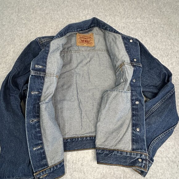 Vintage Levis Blue Denim Trucker Jean Jacket Women's Size Large 77715-0289 - Picture 6 of 10